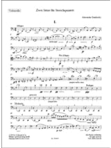 Zwei Sätze für Streichquintett - Stimmen - Alexander von Zemlinsky
